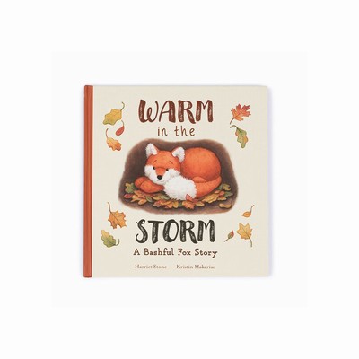Jellycat Warm in the Storm and Bashful Fox Cub Medium UK | 16503THKJ